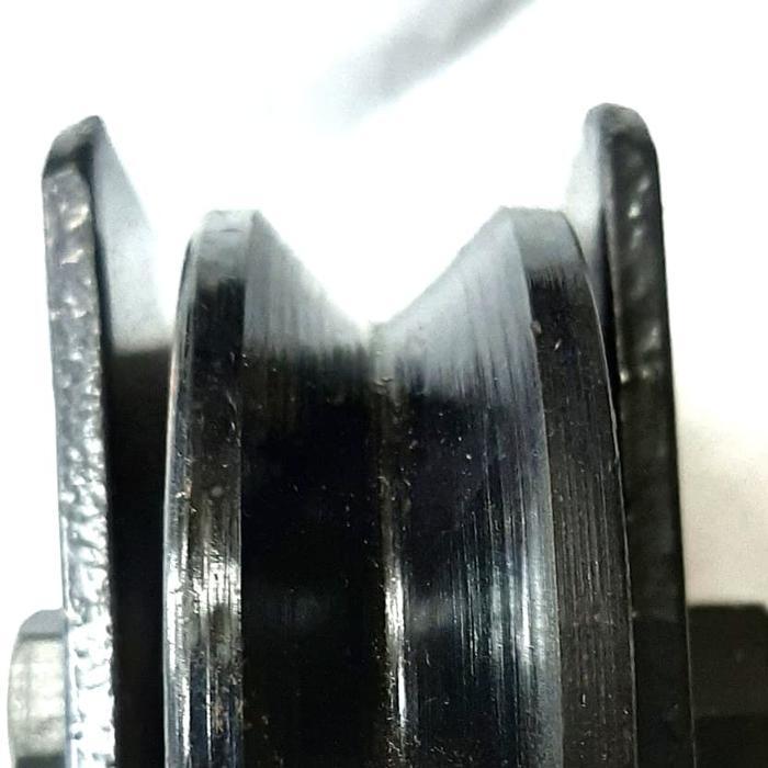 roda pintu gerbang/roda pagar besi bubutan/roda besi gerbang 6 inch - SIKU (V)