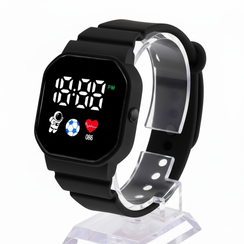 Jam Digital Anak Laki Laki Perempuan Strap Rubber Modis