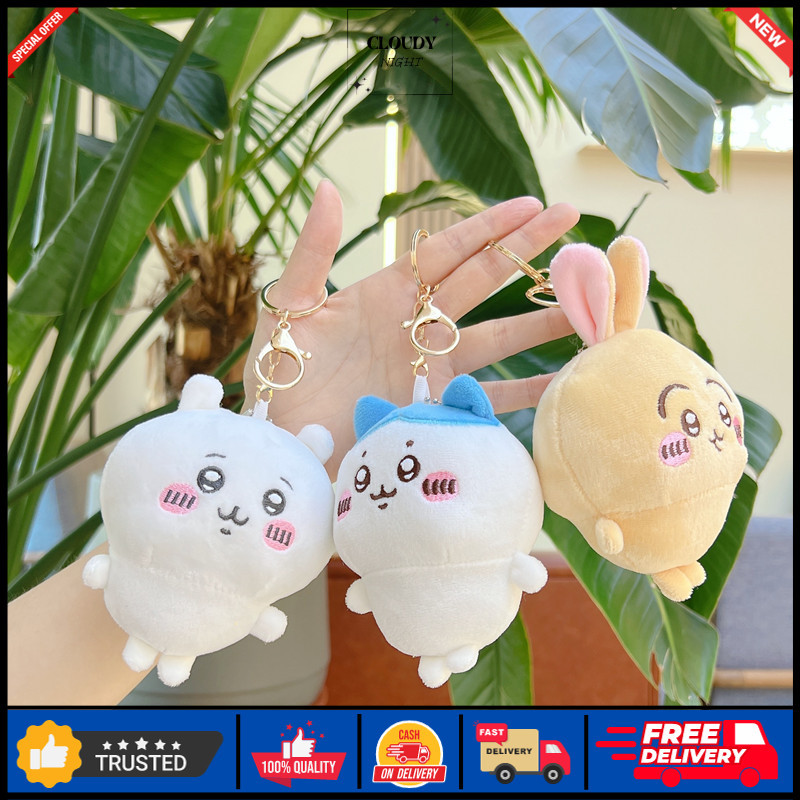 CN - GANTUNGAN KUNCI TAS BENTUK CHIIKAWA FLUFFY LUCU / KEYCHAIN PLUSH BONEKA MINI KARAKTER KOMIK IMU