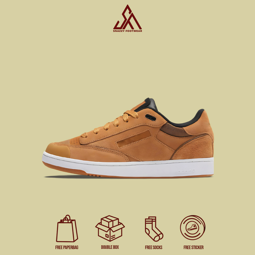 Sepatu Sneakers Reebok Club C Bulc Court Brown 100% Original Unisex