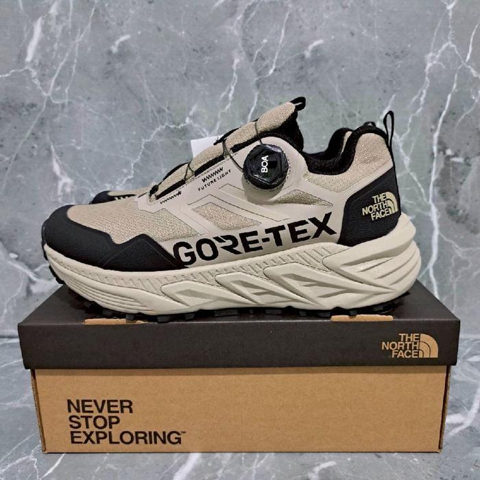 Sepatu Hiking TNF BOA Goretex Sand Black Outdoor