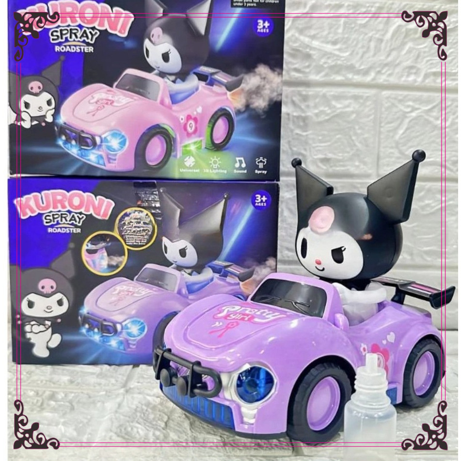 Mainan Mobil Anak Karakter Boneka Lampu Spray Baterai Mobilan Lucu TY-000035