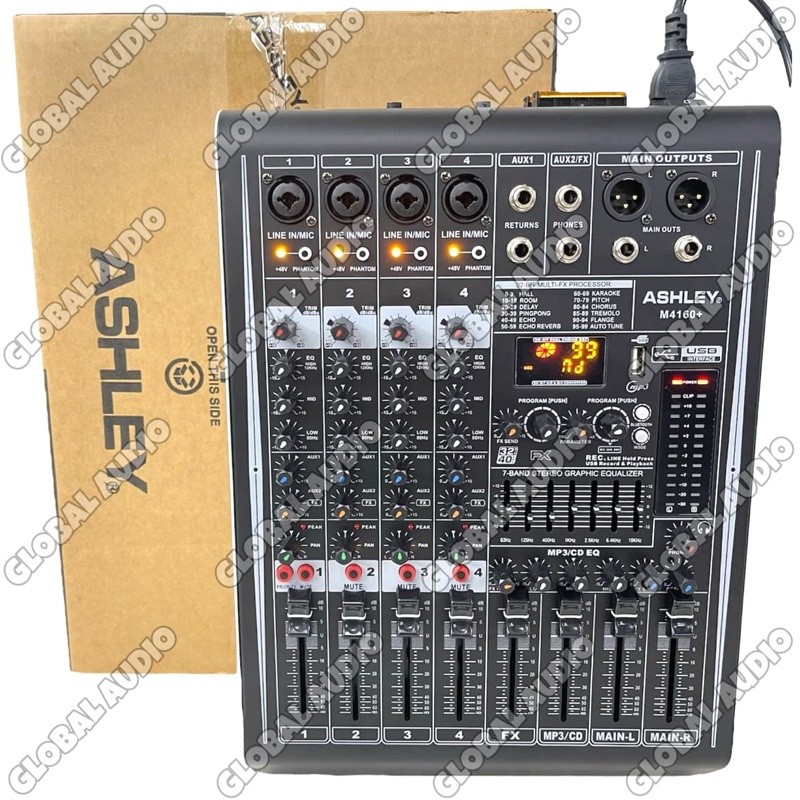 Power Mixer Audio Ashley M4160+ 4channel Original M 4160+ Power Ashley Mixing 4 M4160 plus ( Bisa CO