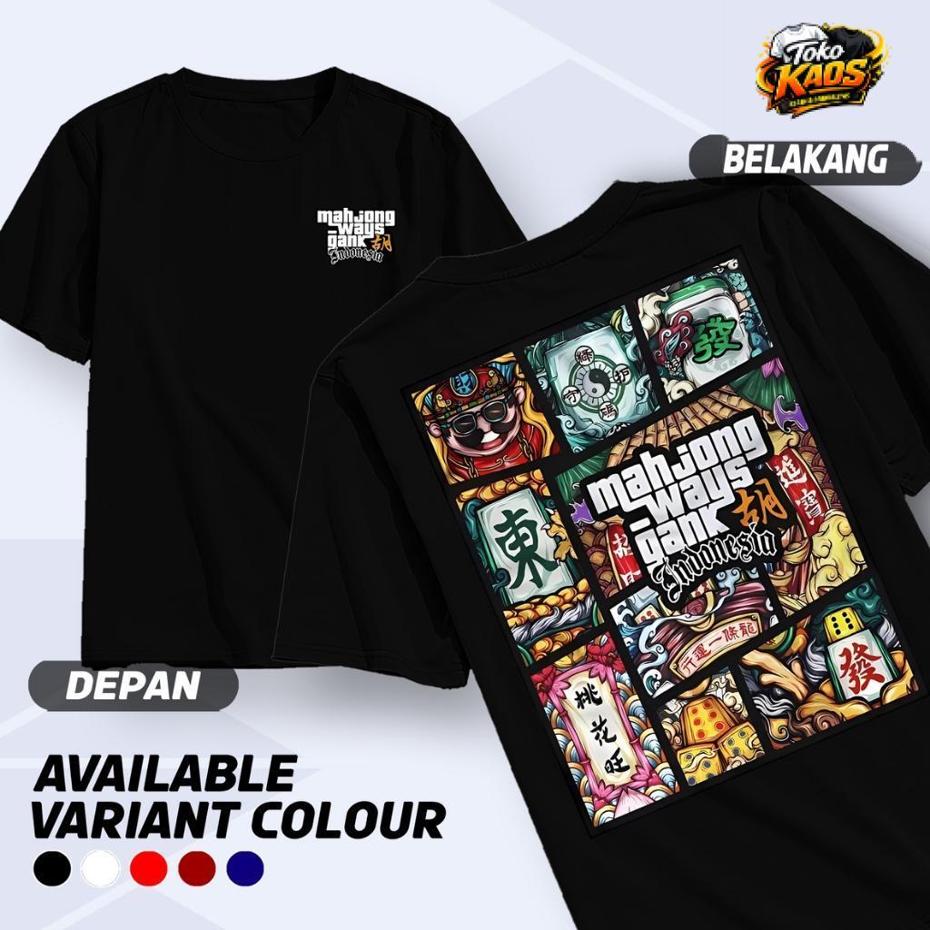 Kaos Slot Mahjong Game Online Baju Distro Keren Murah Terbaru