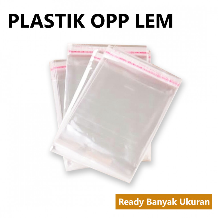 aiGooTan - PAKET HEMAT 10 PACK MULAI 30 RIBU - PLASTIK OPP LEM (100 PCS) - Kemasan Undangan Bakery A