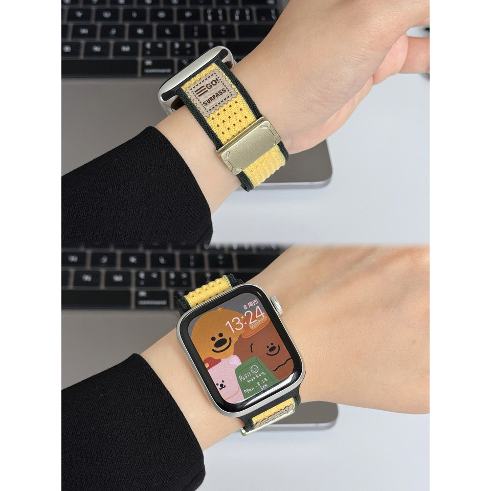 For HK11 Pro MAX AD Workwear Magnetic Buckle Knit Strap HK10 ULTRA 3 SmartWatch S11 HK9 ultra2 HK11 