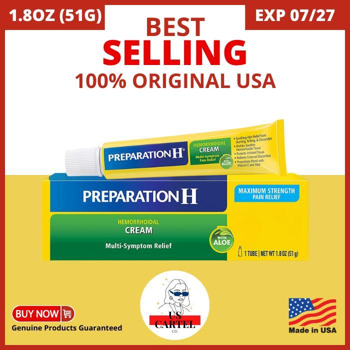 PREPARATION H USA - 51g - Hemorrhoidal Cream 1.8 OZ 51 g gr gram