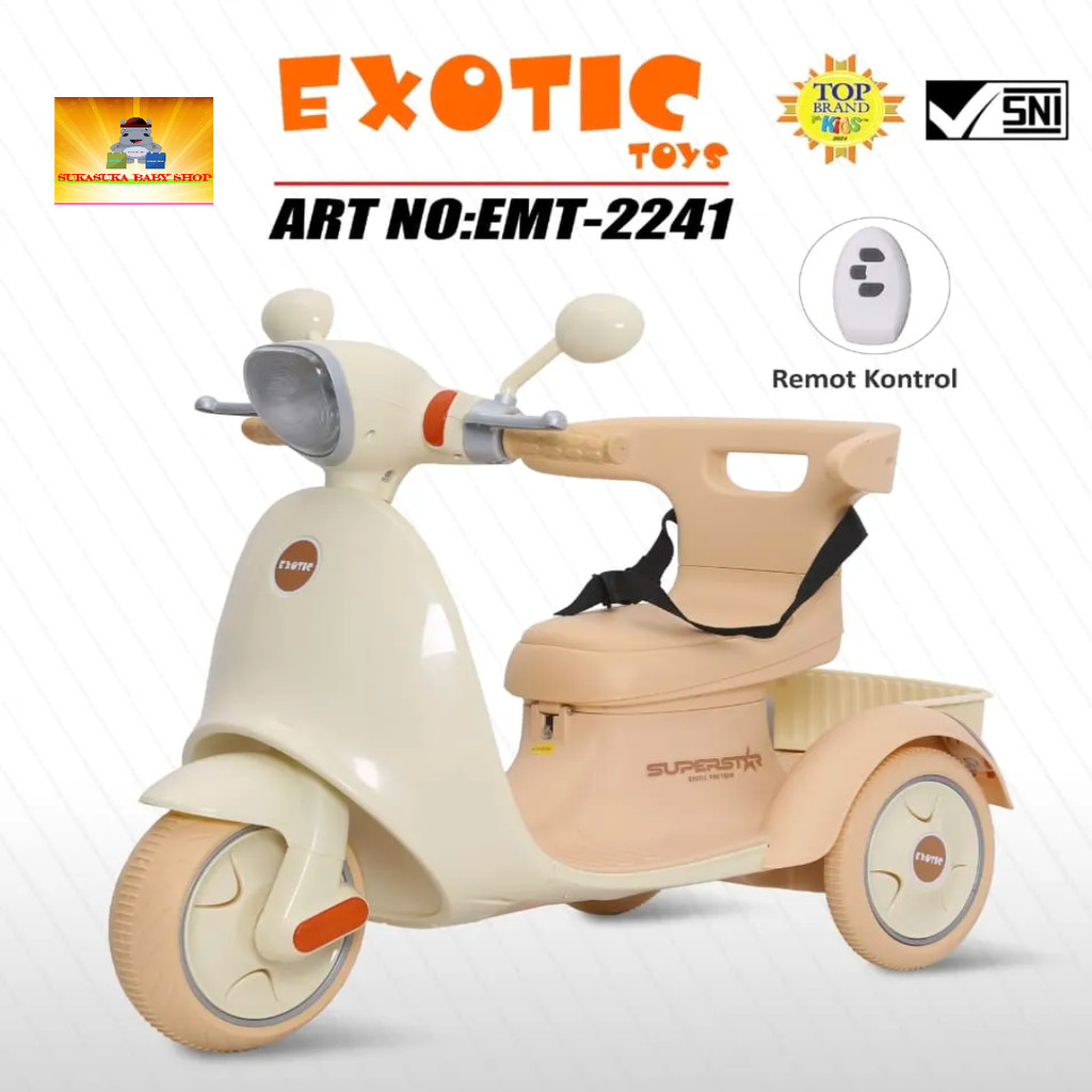 Mainan Anak Exotic EMT 2241 Motor Aki Vespa