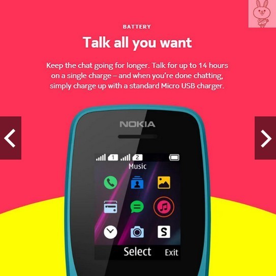 Handphone Nokia 110 - Dualsim Camera Nokia HP 110 Garansi Resmi