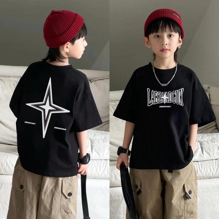 Kaos Tshirt Baju Anak 6-13 Tahun Cowok Keren Merah Regular Fit Sablon Plastisol - K049 Fashion - Put