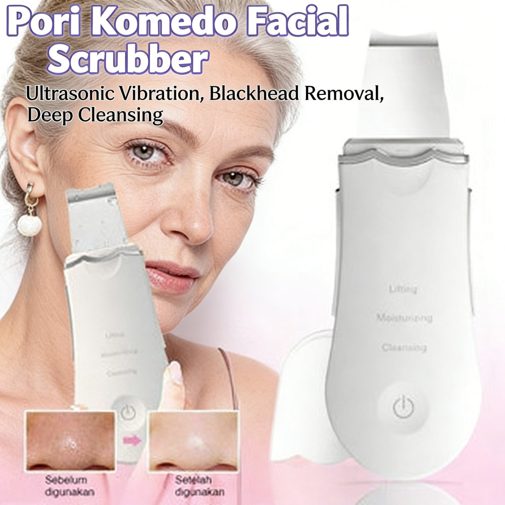 Alat Pembersih Pori Pori Kulit Wajah Ultrasonic Penghilang Jerawat Dan Komedo Peeling Alat Facial Cl