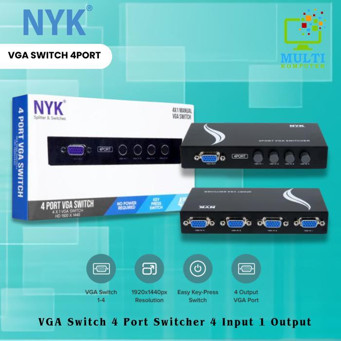 VGA SWITCH 4 PORT / SWITCHER VGA