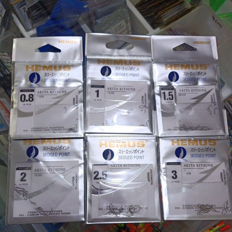 TERBARU Kail Pancing Hemus Akita Kitsune Flat/Tanpa Lubang