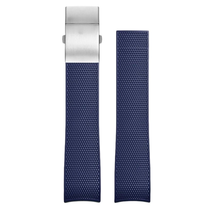 21MM Rubber Watch Strap for Longines Conquest Collection - Soft Elastic Replacement Band