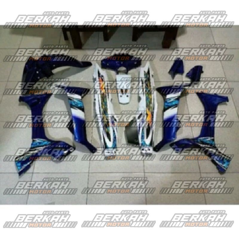 TERMURAHII Cover Body Fiz R Flz R Fiz r Biru Putih 2005, Cover Body full Set Halus YAMAHA FIZ R