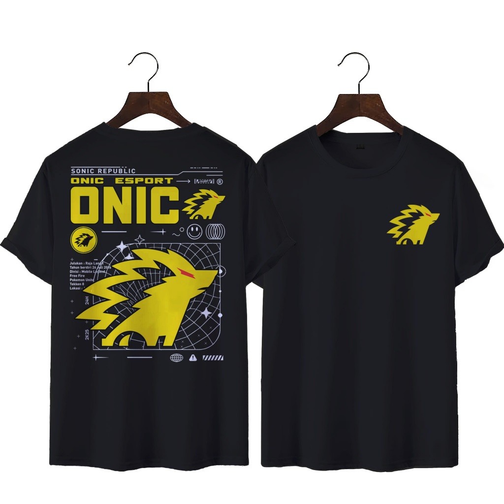 Kaos Onic Esport Team Mobile Legends ML Baju Sonic Republic Dewasa Pria Wanita Terbaru