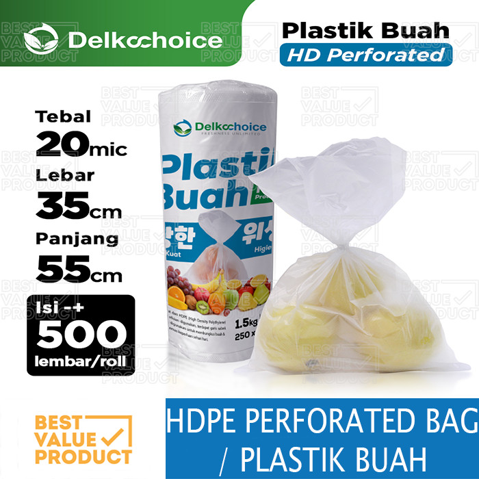 Plastik HD Roll 35 x 55 / Plastik Buah dan Sayur 35x55 / Plastik Fotocopy Satuan Termurah