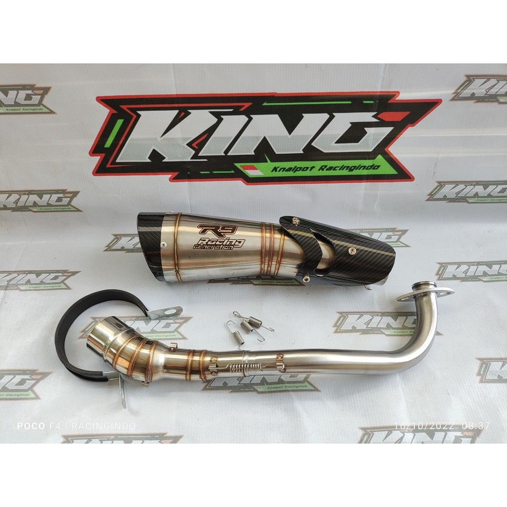 knalpot r9 h2 ss beat vario pcx 160 nmax adv aerox scopy genio mio j lexy dll