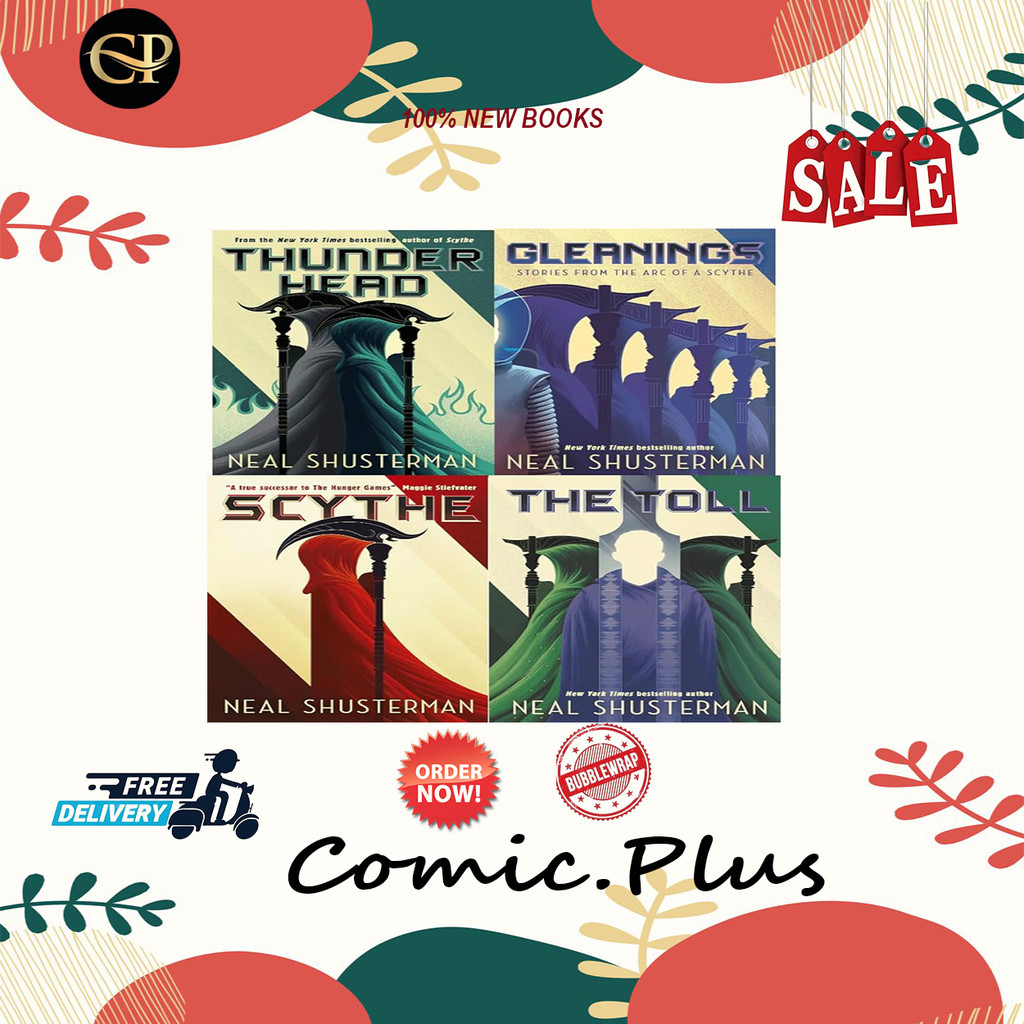 Arc of a Scythe Series 4 Books Collection Set Neal Shusterman Scythe (The Toll,Thunderhead, Scythe, 