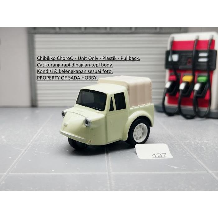 Chibikko ChoroQ Choro Q Daihatsu Midget MP3 Three Wheels Bemo Bajaj Cream Pullback Unit Only BEST