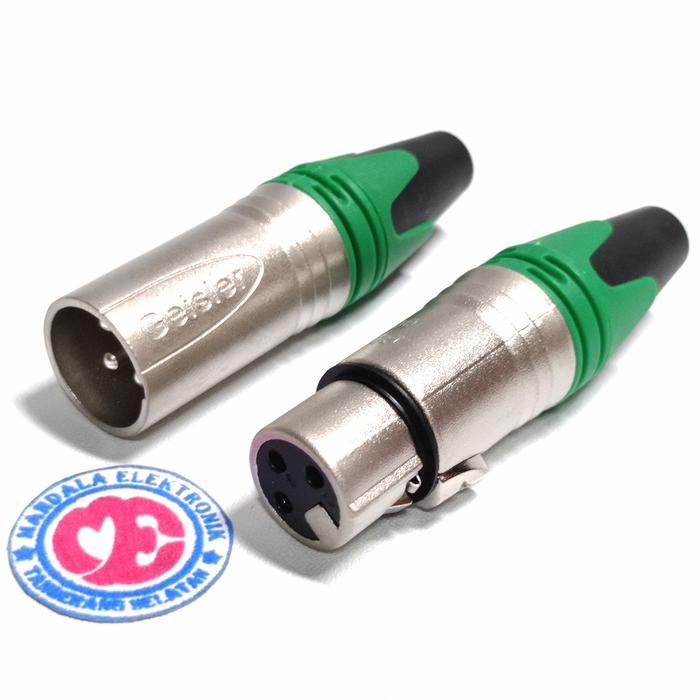 jack xrl canon mele jack mic canon famale harga sepasang - Biru