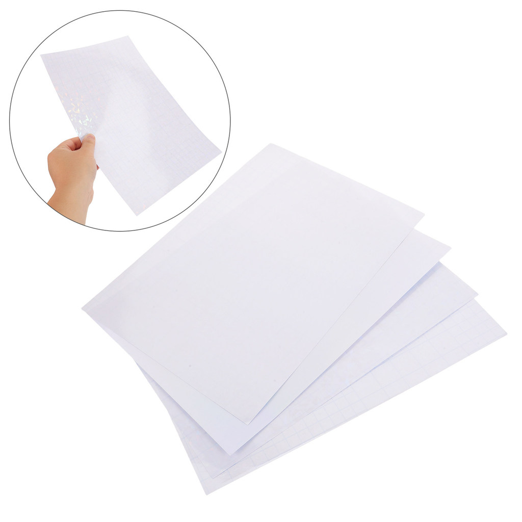 40 Sheets Holographic Sticker Laminate Self Adhesive Vinyl Iridescent Film for Y Crafts Scrapbooking