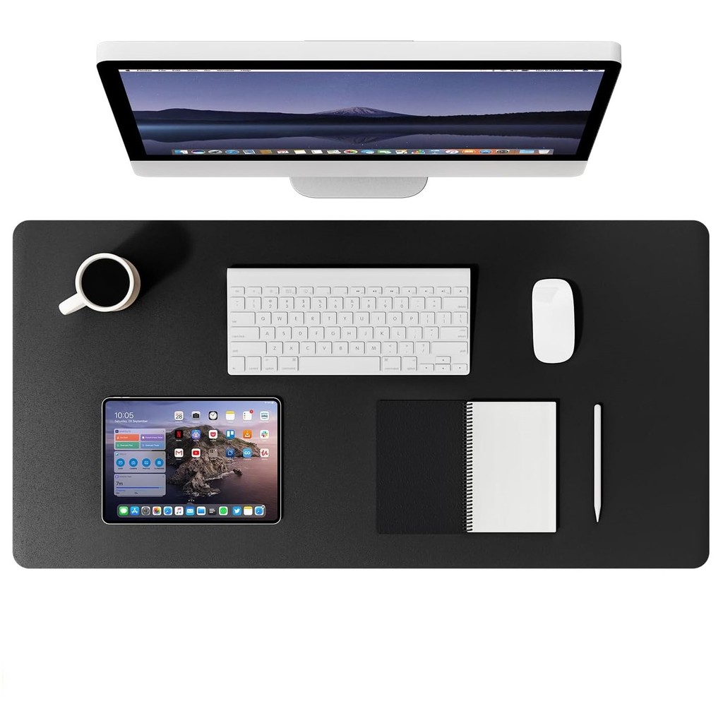 Large Size Mouse Pad,Office Desk Mat, Non-Slip PU Leather Desk Blotter,Laptop Desk Pad,Waterproof De