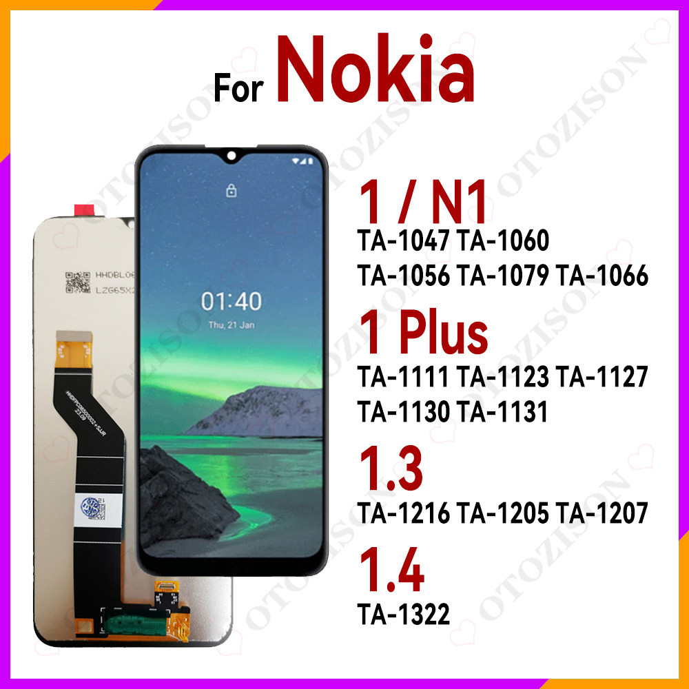 LCD For Nokia 1 Plus 1.3 1.4 LCD splay TA-1322 TA-1216 TA-1205 TA-1207 TA-1111 TA-1123 TA-1047 Scree