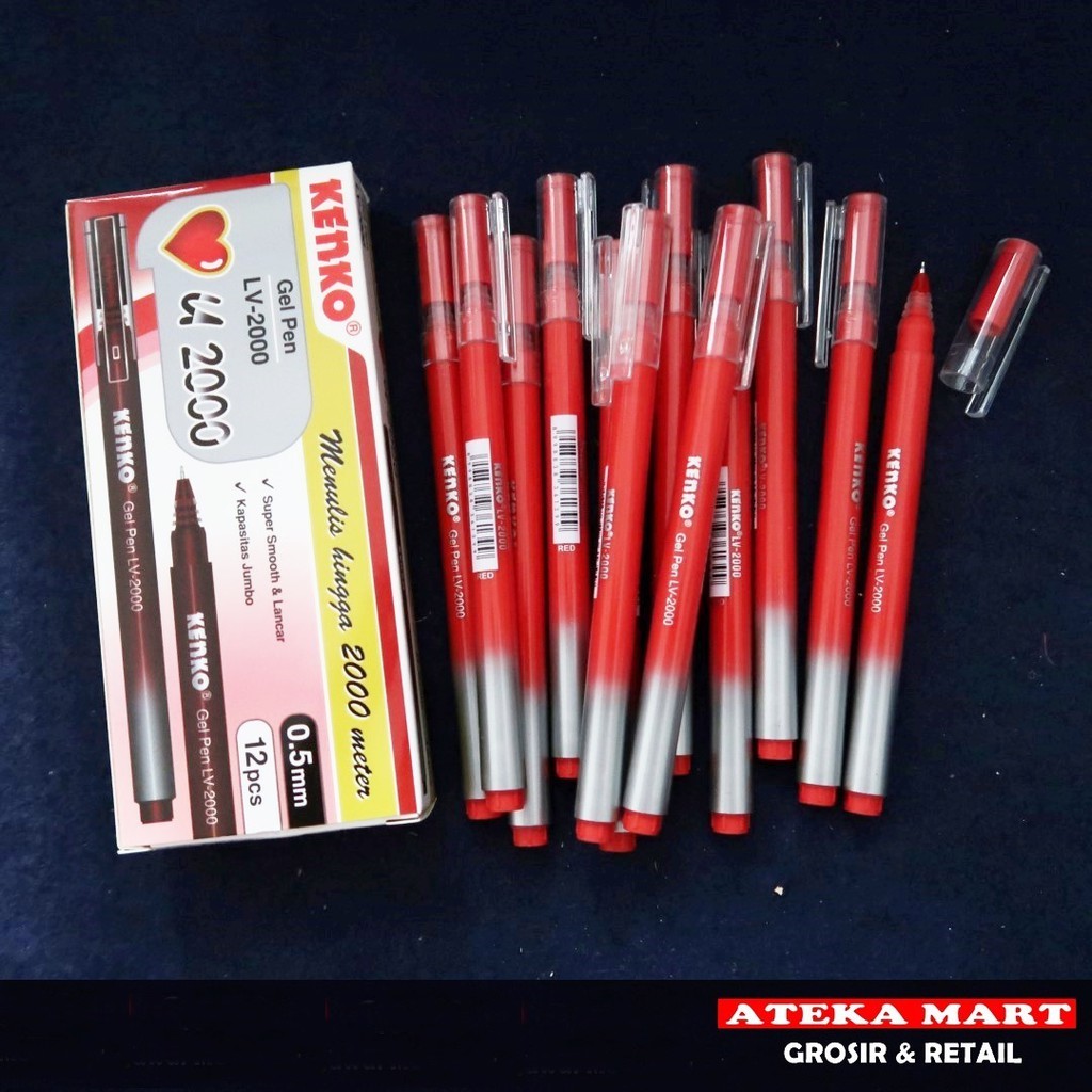 KENKO GEL PEN LV-2000 MERAH