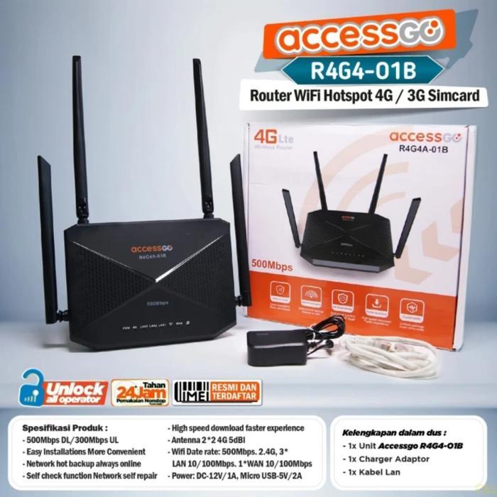 Router wifi Hotspot 4G / 3G Simcard - Hitam