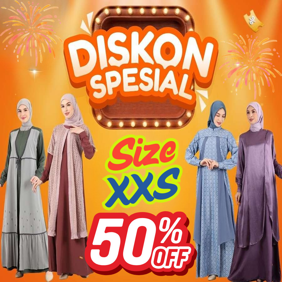ARDIOSHOP [BISA ] NIBRAS PROMO 50% GAMIS DEWASA SIZE XXS