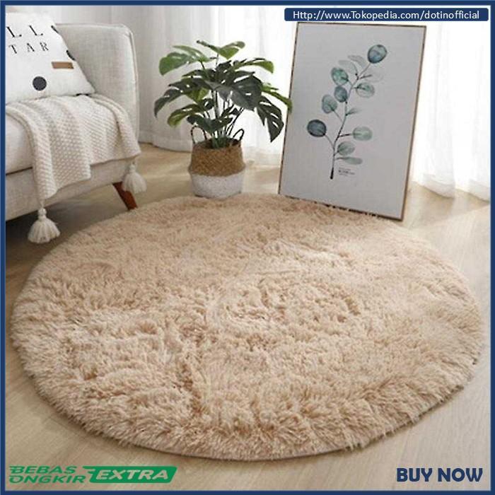 Karpet Bulu Alas Duduk Lesehan Bulu Tebal Wol Polyester Lembut
