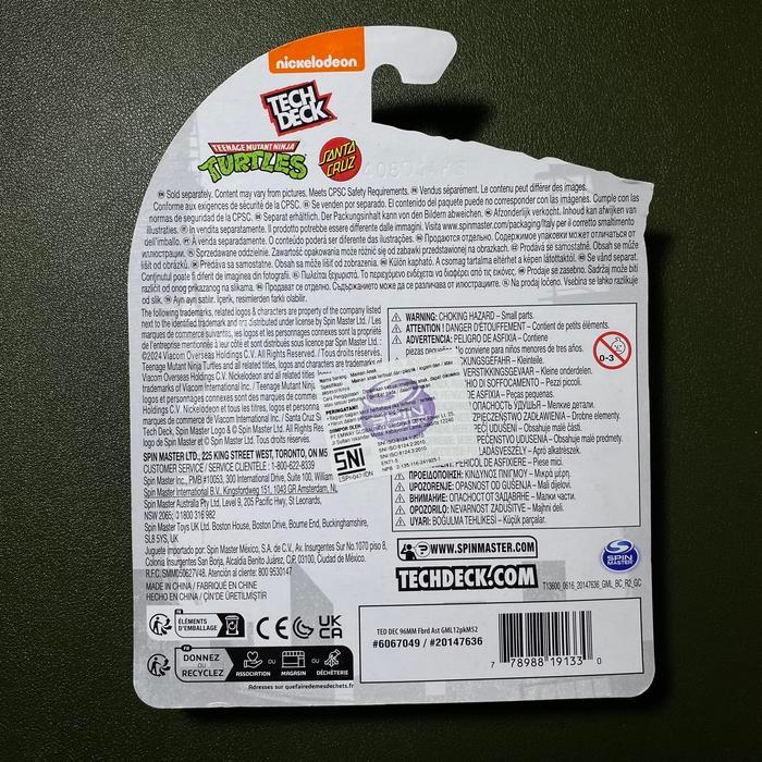 Tech Deck x Santa Cruz x Turtles