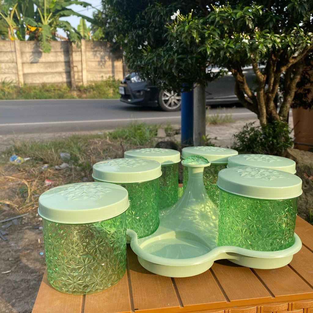 TOPLES CALISTA MOTIF BUNGA KRISTAL 6 SET FULL WARNA / TOPLES CALISTA PUTAR 360 DERAJAT