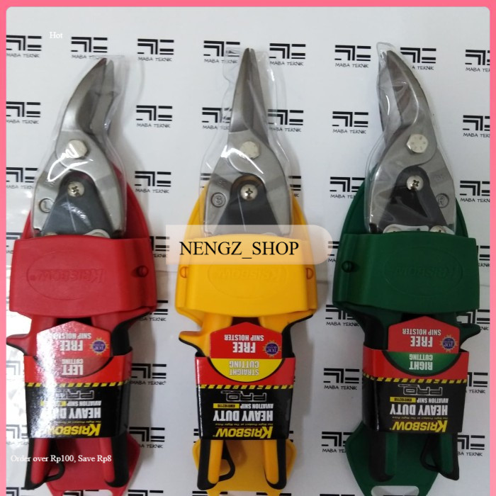 KRISBOW GUNTING BAJA RINGAN - GUNTING BAJA LURUS -KRISBOW GUNTING BAJA WARNA KUNING