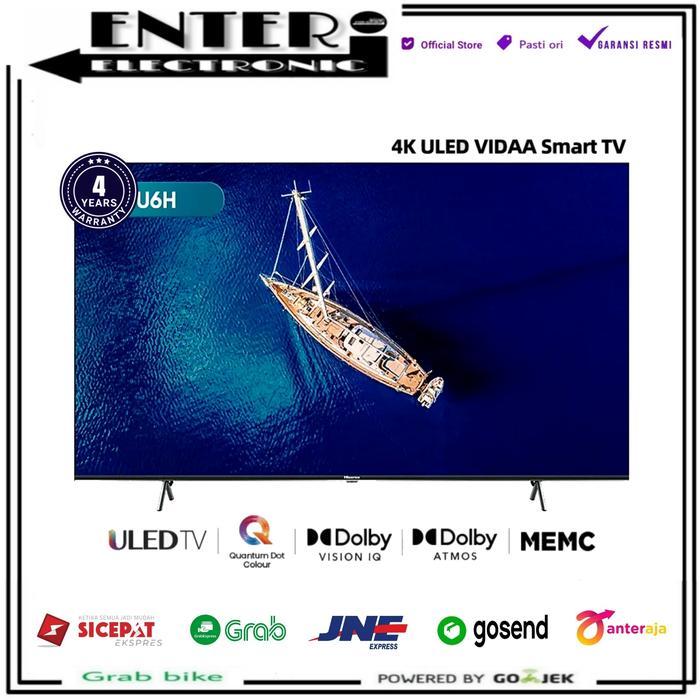 PROMO DISCON CUCI GUDANG HISENSE ULED SMART TV 4K UHD 55 65 INCH DOLBY VISION ATMOS 55U6H 65U6H - 65