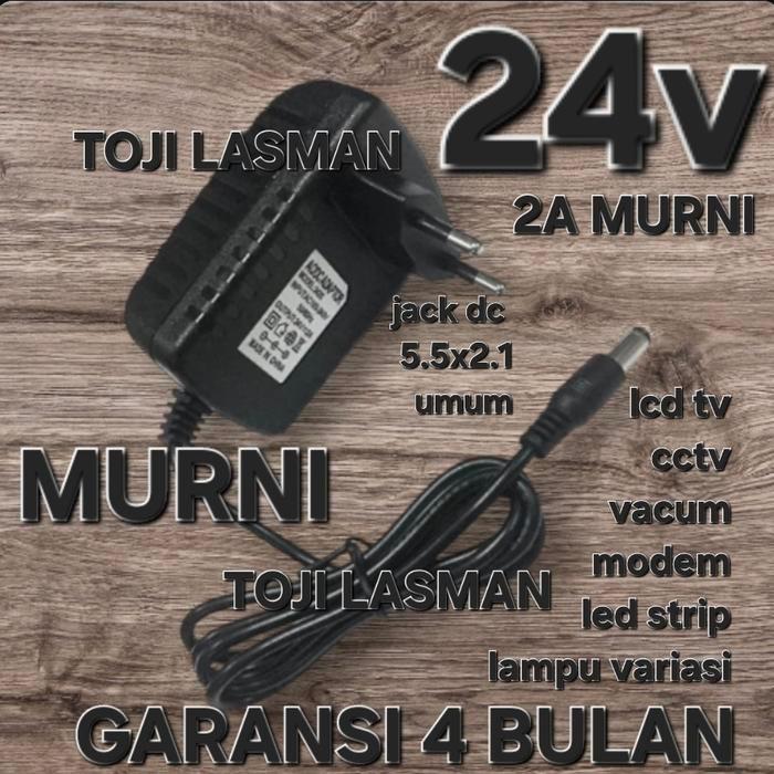 ( 24V 2A ADAPTOR ) CHARGER CARGER PSU COLOKAN POWER SUPPLY SWITCHING ADAPTER CASAN 24V2A 2A24V 24 V 