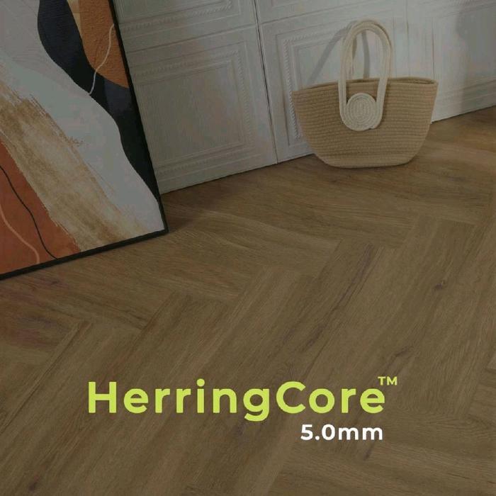 CHAMPION SPC HERRINGCORE / HERRINGBONE 5MM 1,64M2 MOTIF KAYU PARKET - CC31 Alpine Mist