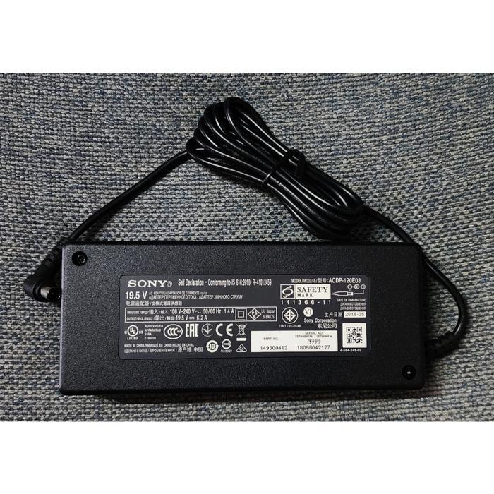 Komponen Adaptor TV Led Sony 19.5v 6.2A 6.2Amp 6.2 Amper Original - Tidak Berikut Kabel