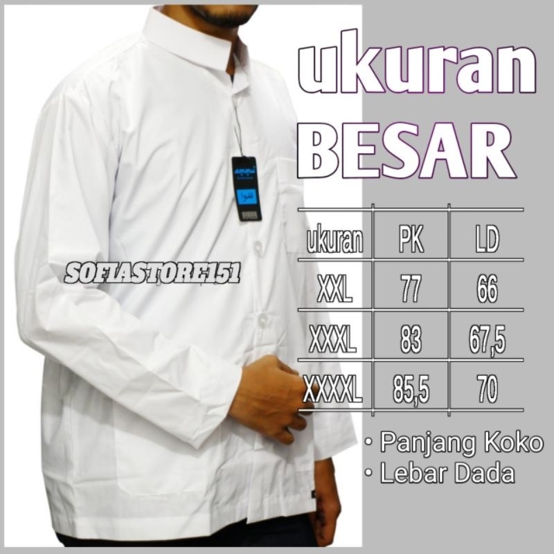 BAJU KOKO AMMU UKURAN BESAR / KOKO JUMBO / KOKO AMMU XXL XXXL XXXXL