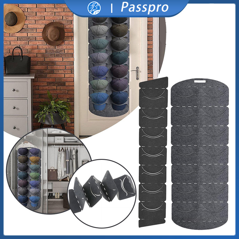 Rak Topi Gantung Dinding Klip Topi Merasa Tempat Topi Organizer Hat Storage Tas Display Topi Felt Ha