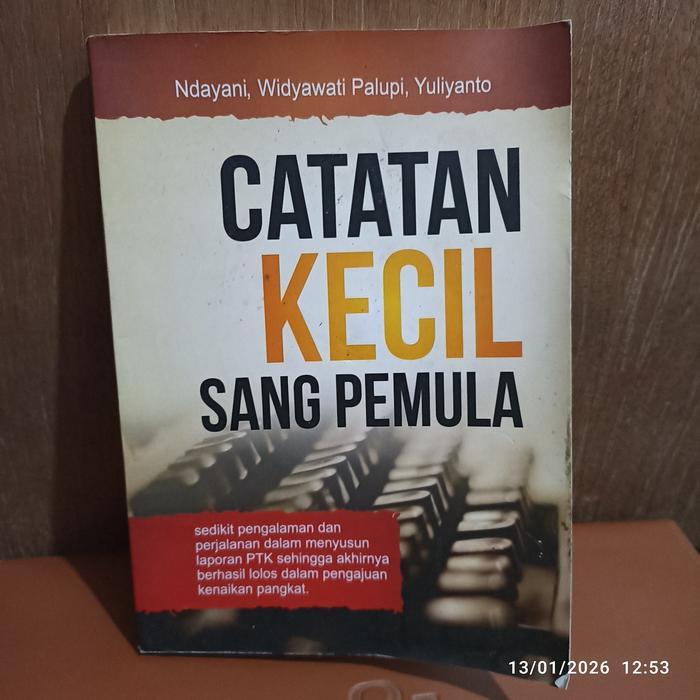buku catatan kecil sang pemula cara cepat belajar membuat PTK 126 hal 2019