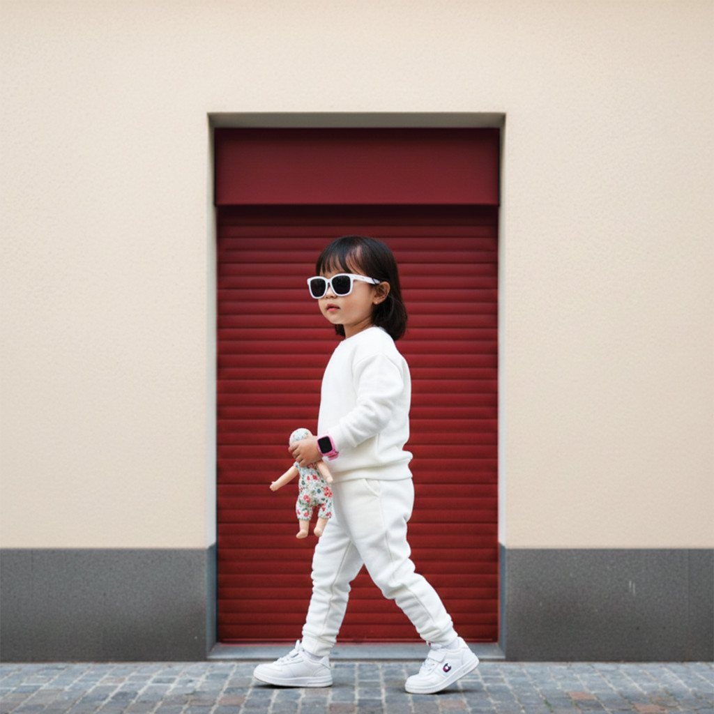 Chixoz One Set Setelan Training Anak Laki-Laki Dan Perempuan Kids Sport Set Warna Putih