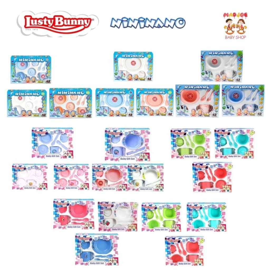 Nininano Feeding set Small 5in1 NN-8001, NN-8002, NN-8003, NN-8004 Medium 6in1 NN-8101 Medium 7in1 N