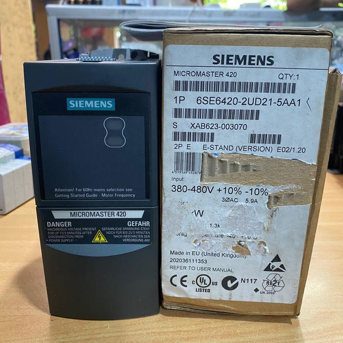 SIEMENS MICROMASTER 420 6SE6420-2UD21-5AA1 DRIVE