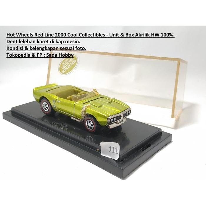 Hot wheels Redline 2000 Cool Collectibles Custom Light My Firebird Convertible Hijau