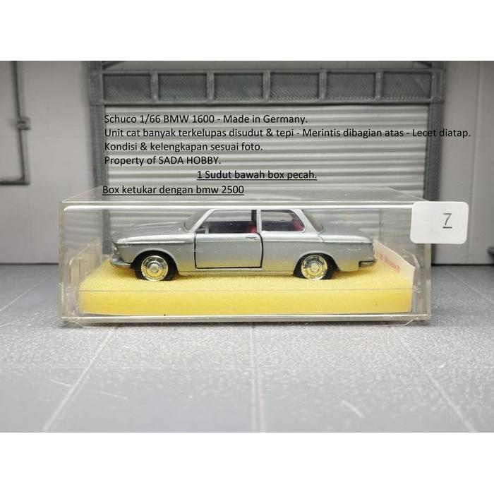 Schuco Skala 1/66 BMW 1600 Silver Made in Germany  Vintage