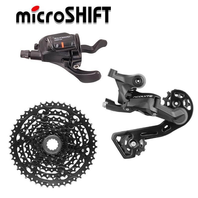 MicroSHIFT ACOLYTE Rear Derailleur 1*8 Speed Shifter Sepeda Gunung Flywheel CASSETTE Suku Cadang Der