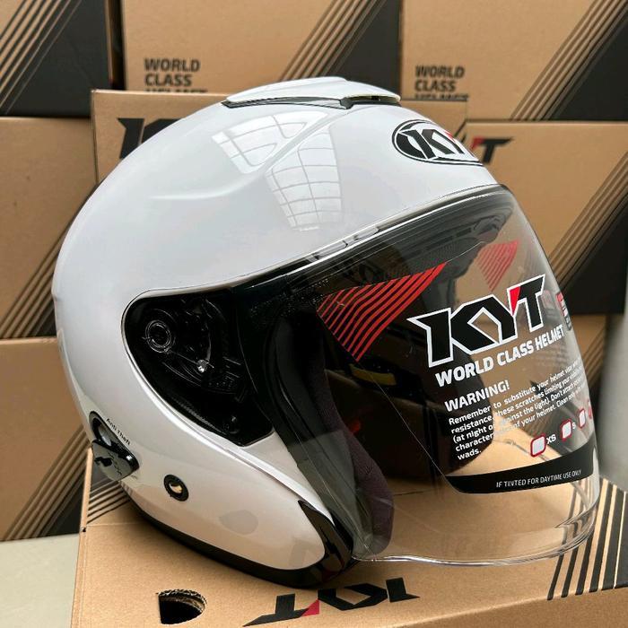 Autonix id HELM KYT Kyoto Putih Solid/White Original - XL