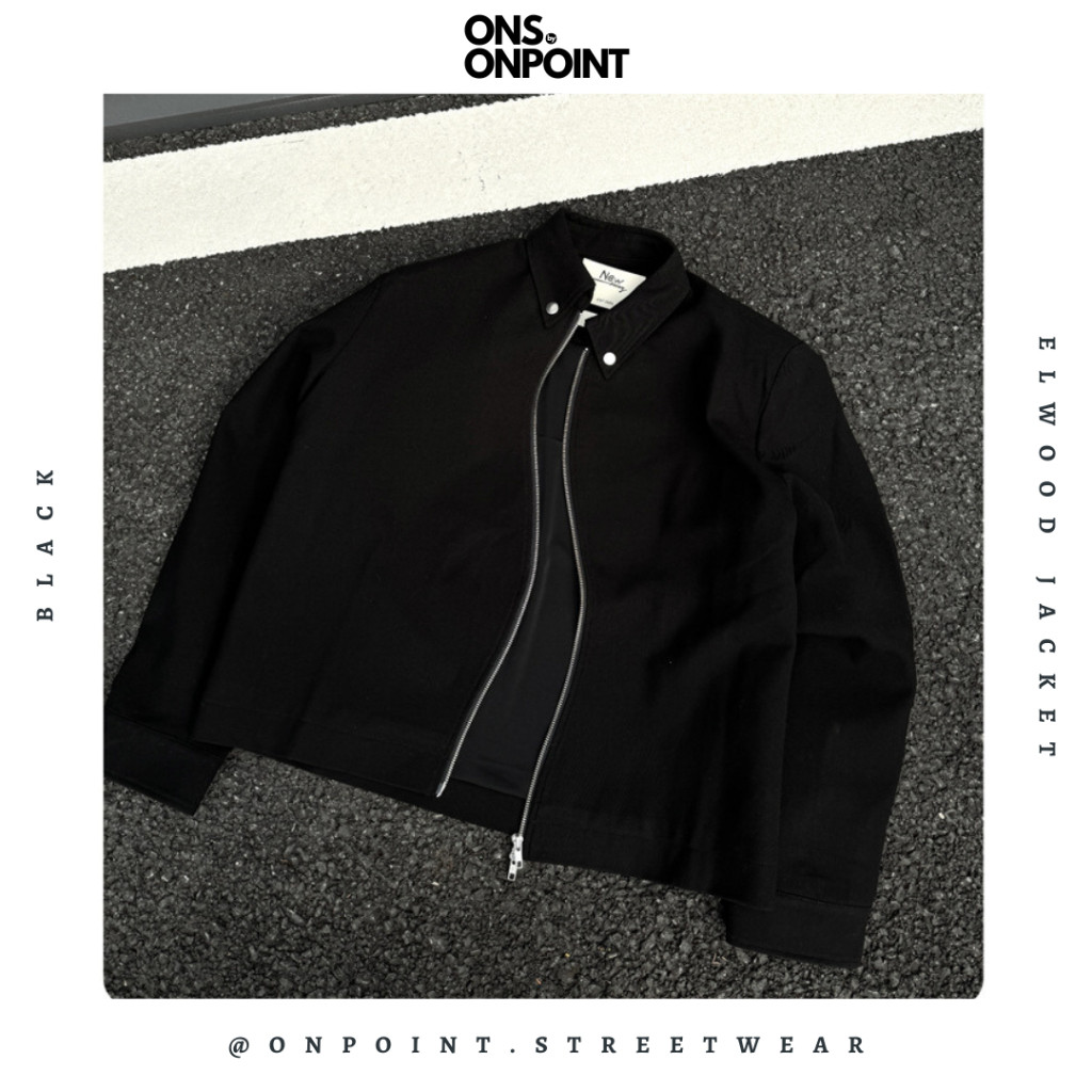 [ONS BY ONPOINT] Elwood Jacket - jaket denim jaket jeans pria jaket varsity pria leather jacket base